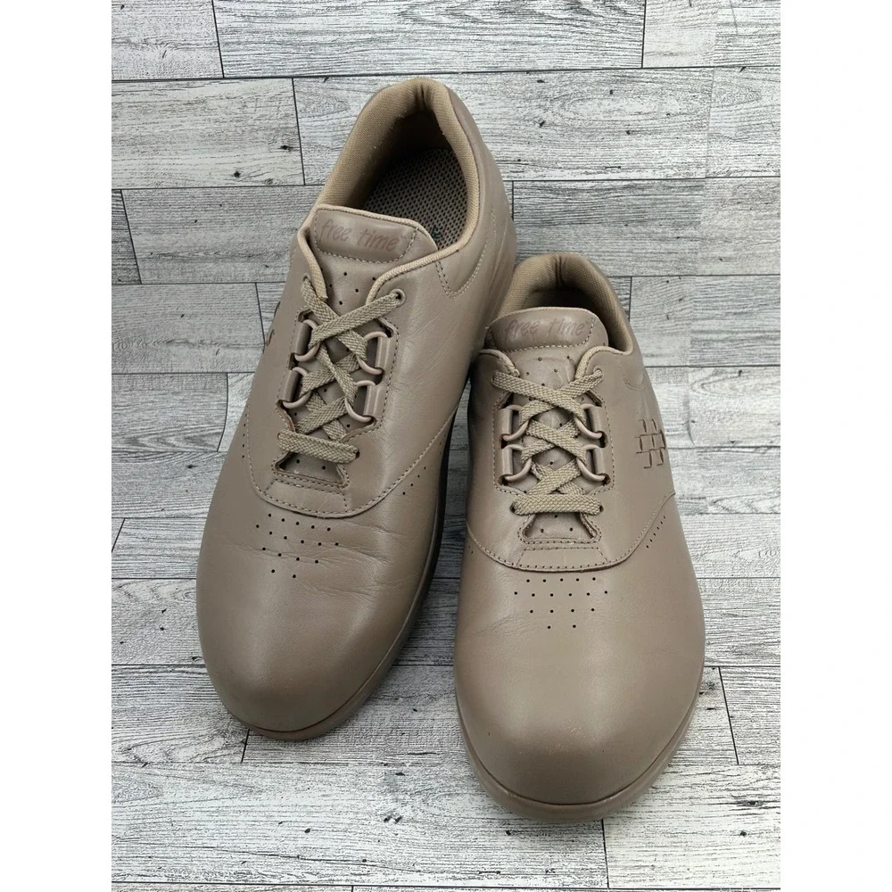 SAS Free Time Beige‎ Leather Comfort Walking Shoes Women's Size 11M